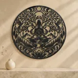 Infinite Peace Flow Metal Wall Art | Spiritual Boho Metal Decor - lifestyle view 3
