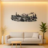 Road Trip Horizon Metal Wall Art | Travel and City Wall Decor