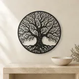 Winter Bare Tree Metal Wall Art | Botanical Metal Wall Decor - lifestyle view 3