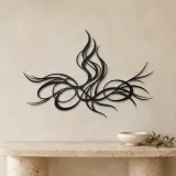 Rising Energy Lines Metal Wall Art | Modern Abstract Metal Decor - lifestyle view 3