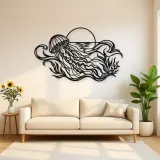 Jellyfish Drift Metal Wall Art | Coastal and Nautical Wall Decor