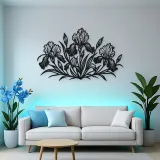 Iris Garden Metal Wall Art | Botanical Metal Wall Decor
