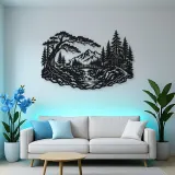 Secret Forest Bridge Metal Wall Art | Travel and City Wall Decor
