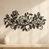 Endless Floral Vine Metal Wall Art | Botanical Metal Wall Decor - lifestyle view 3