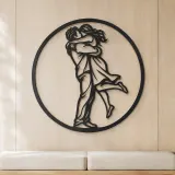 Long Distance Reunion Metal Wall Art | Romantic Couple Decor - lifestyle view 5