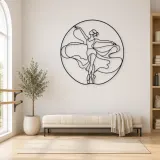 Décoration murale en métal Cinquième Position de Ballet | Décor mural Silhouette de Danse