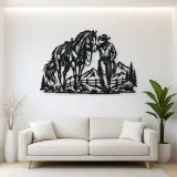Cowboy and Horse Metal Wall Art | Equestrian Wall Decor