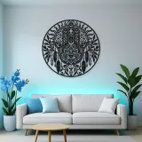 Protection Hand Metal Wall Art | Spiritual Boho Metal Decor
