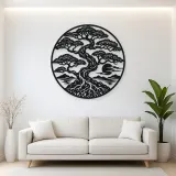 Bonsai Balance Metal Wall Art | Botanical Metal Wall Decor