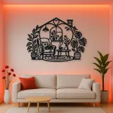 Home Sweet Heart Symbol Metal Wall Art | Cozy Home Metal Decor
