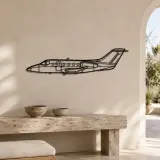 Hawker 400 Airplane Silhouette Metal Wall Art, Metal Aircraft Silhouette, Aviation Wall Decor, Aviator Decor - lifestyle view 3
