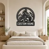 Personalized ATV Quad Rider Metal Wall Art with Mountain Trail - lifestyle view 2