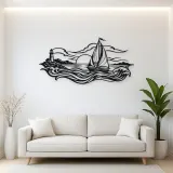 Sailboat Horizon Metal Wall Art | Coastal and Nautical Wall Decor