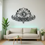 Lunar Phases Arc Metal Wall Art | Celestial Boho Wall Decor