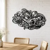 Koi Water Flow Metal Wall Art | Coastal and Nautical Wall Decor - lifestyle view 4