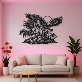 Horse and Eagle Metal Wall Art | Equestrian Wall Decor
