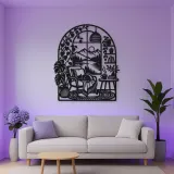 Home Arch Landscape Metal Wall Art | Cozy Home Metal Decor