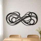 Infinite Flow Loop Metal Wall Art | Modern Abstract Metal Decor - lifestyle view 4