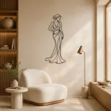 Classic Statue Fashion Metal Wall Art | Classical Figure Wall Decor - lifestyle view 5