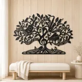 Music Note Tree Metal Wall Art | Music Room Wall Decor - lifestyle view 5