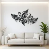 Fern Frond Wave Metal Wall Art | Coastal and Nautical Wall Decor