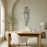 Elegant Legline Model Metal Wall Art | Fashion Figure Wall Decor - lifestyle view 4