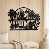 Kitchen Herb Shelf Metal Wall Art | Cozy Home Metal Decor - lifestyle view 5
