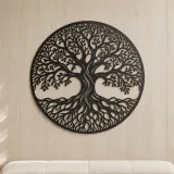 Infinite Roots Tree Metal Wall Art | Botanical Metal Wall Decor - lifestyle view 5