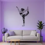 Dancer Pose Metal Wall Art | Movement Silhouette Decor