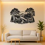 Birch Tree Path Metal Wall Art | Botanical Metal Wall Decor