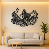 Accordion Street Music Metal Wall Art | Music Room Wall Decor