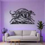 Greyhound Motion Metal Wall Art | Pet Lover Silhouette Decor