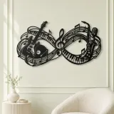 Infinite Melody Loop Metal Wall Art | Music Room Wall Decor - lifestyle view 2