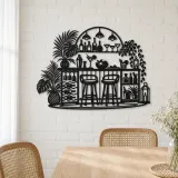 Cocktail Bar Flow Metal Wall Art | Cozy Home Metal Decor - lifestyle view 4