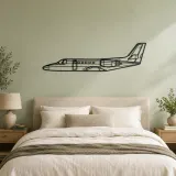 Citation II Airplane Silhouette Metal Wall Art, Metal Aircraft Silhouette, Aviation Wall Decor, Aviator Decor - lifestyle view 2