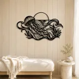 Jellyfish Drift Metal Wall Art | Coastal and Nautical Wall Decor - lifestyle view 5