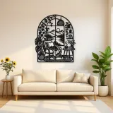 Home Arch Landscape Metal Wall Art | Cozy Home Metal Decor