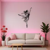 Graceful Arabesque Metal Wall Art | Movement Silhouette Decor