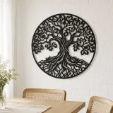 Oak Tree Strength Metal Wall Art | Botanical Metal Wall Decor - lifestyle view 4