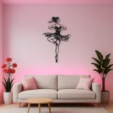 Ballet Pirouette Metal Wall Art | Movement Silhouette Decor