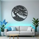 Windblown Tree Metal Wall Art | Botanical Metal Wall Decor