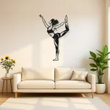 Dancer Pose Metal Wall Art | Movement Silhouette Decor