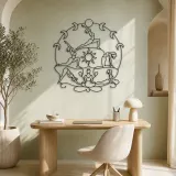 Yoga Moon Sequence Metal Wall Art | Yoga and Meditation Wall Decor - lifestyle view 4