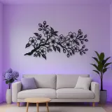Cherry Blossom Branch Metal Wall Art | Botanical Metal Wall Decor