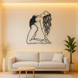 Arched Back Pose Metal Wall Art | Movement Silhouette Decor