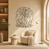 Rain Dance Couple Metal Wall Art | Romantic Couple Decor - lifestyle view 5
