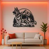German Shepherd Profile Metal Wall Art | Pet Lover Silhouette Decor
