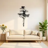 Ballet Pirouette Metal Wall Art | Movement Silhouette Decor