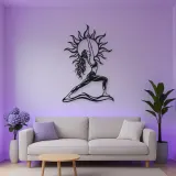 Sun Salutation Metal Wall Art | Movement Silhouette Decor