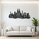 Barcelona Architecture Metal Wall Art | Travel and City Wall Decor